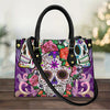 Allskullish Shoulder Handbag - Purple Sugar Skull Edition